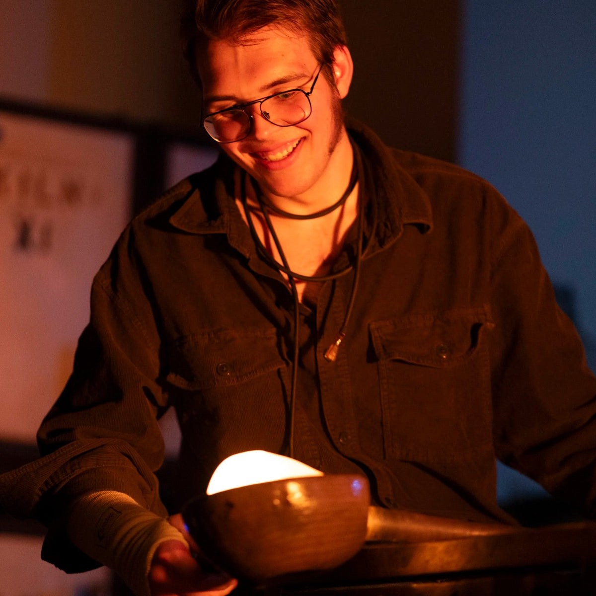 Artist Talk & Glass Blowing Demo with Resident Jamison Cole