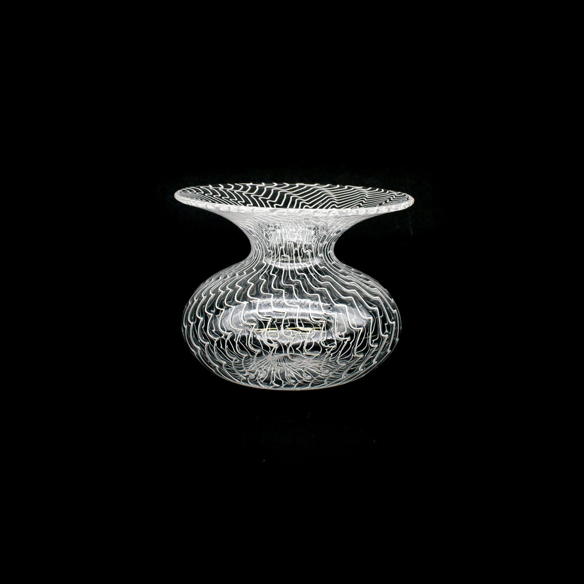 White Squiggle Vessel