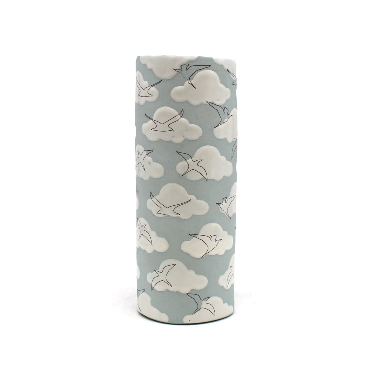 Vase (Birds + Clouds)