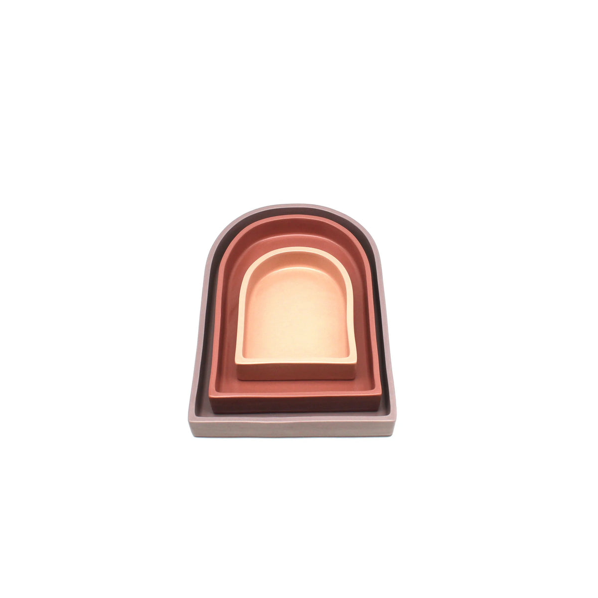 Arch Nesting Tray - Peach, Pink, Lavender