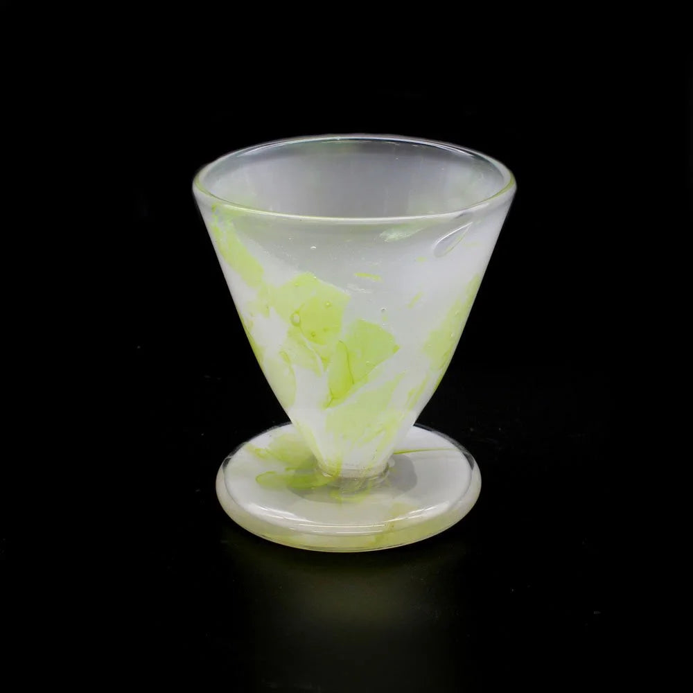 White and Yellow Pour Over Coffee Maker