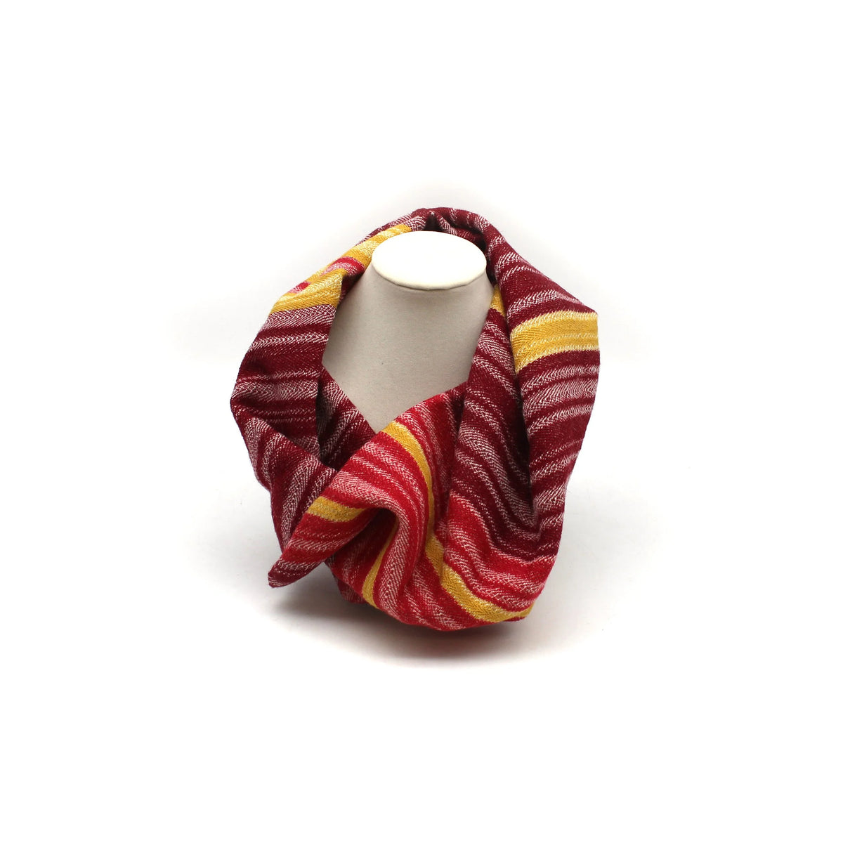 Pink and Gold Twill Cowl
