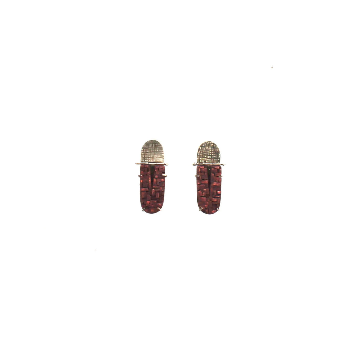 Plum Hinged Earrings