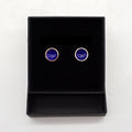 Sea Glass Earrings - Royal Blue