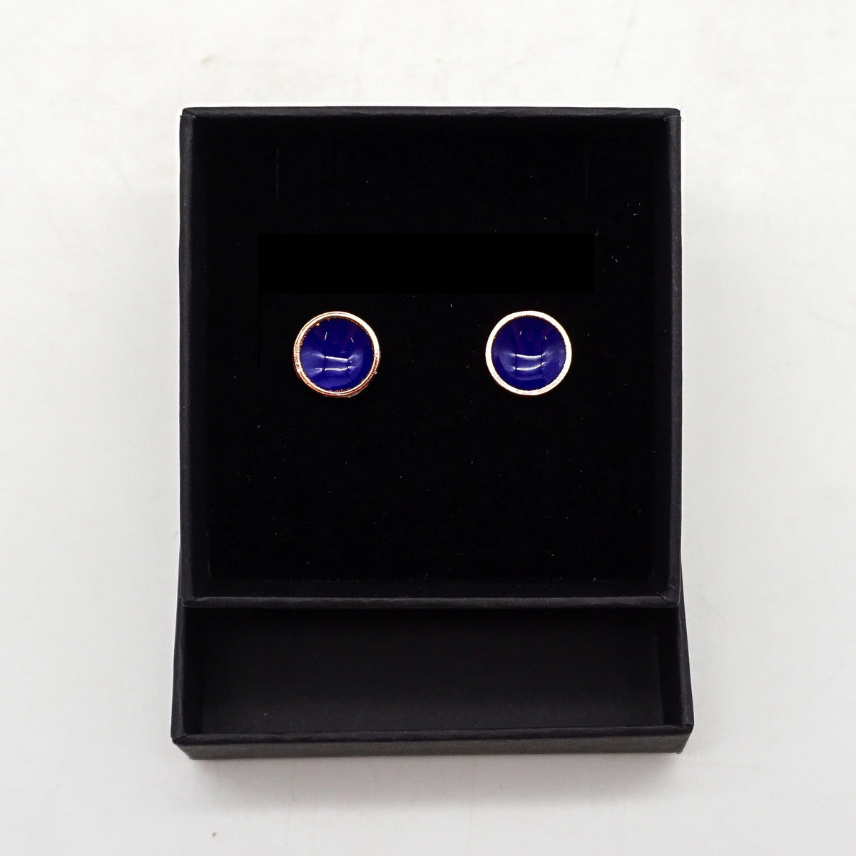 Sea Glass Earrings - Royal Blue