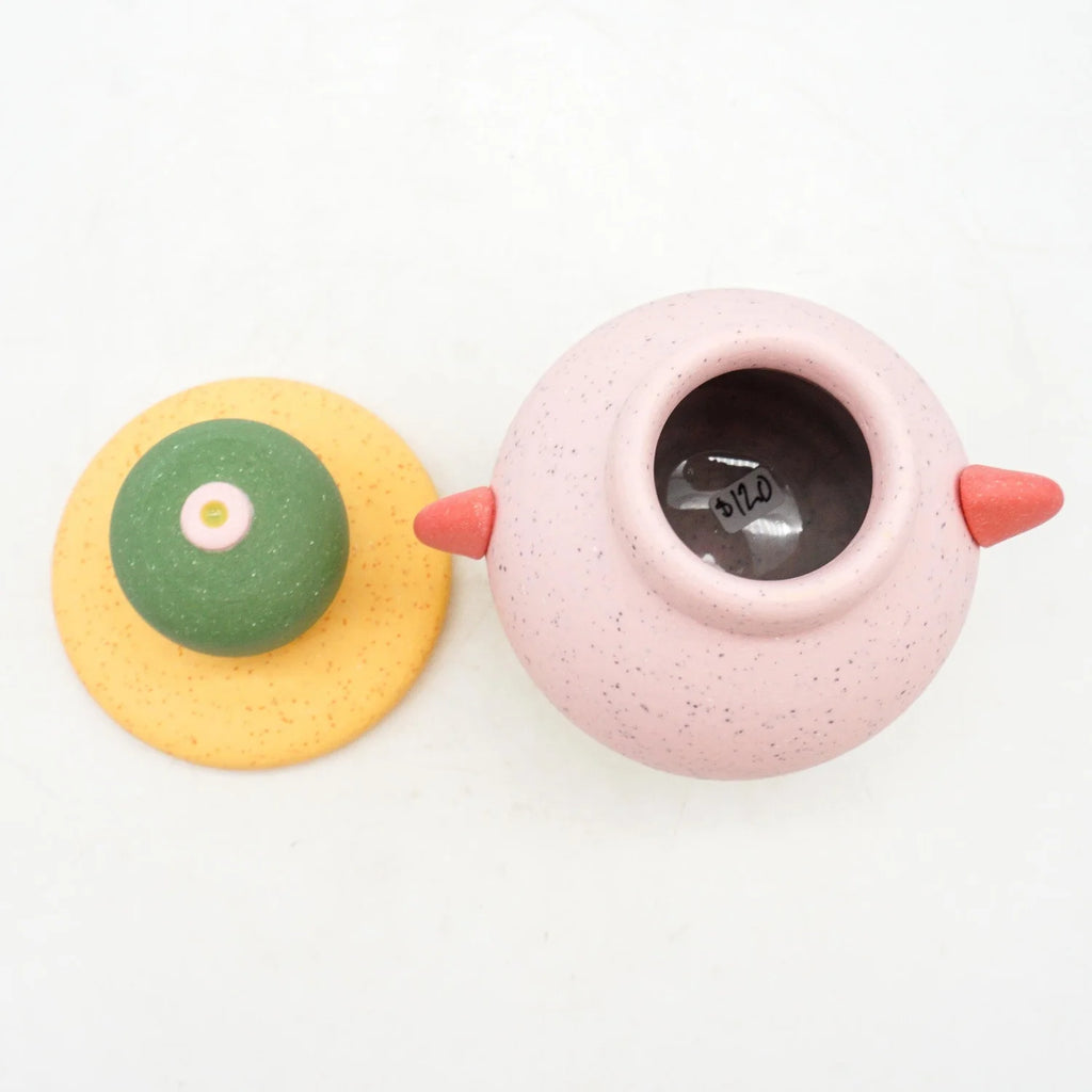 Pink Speckle Jar