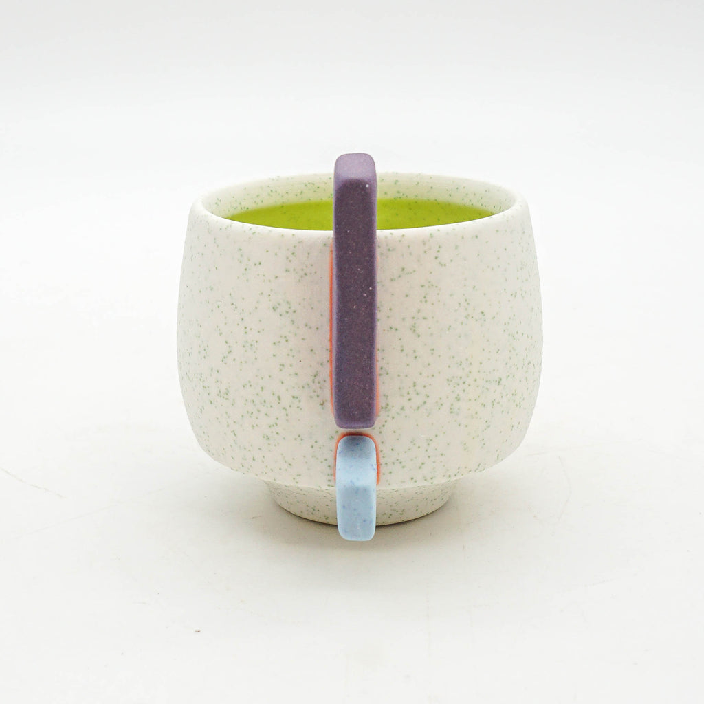 White Speckle Sculptural Cup