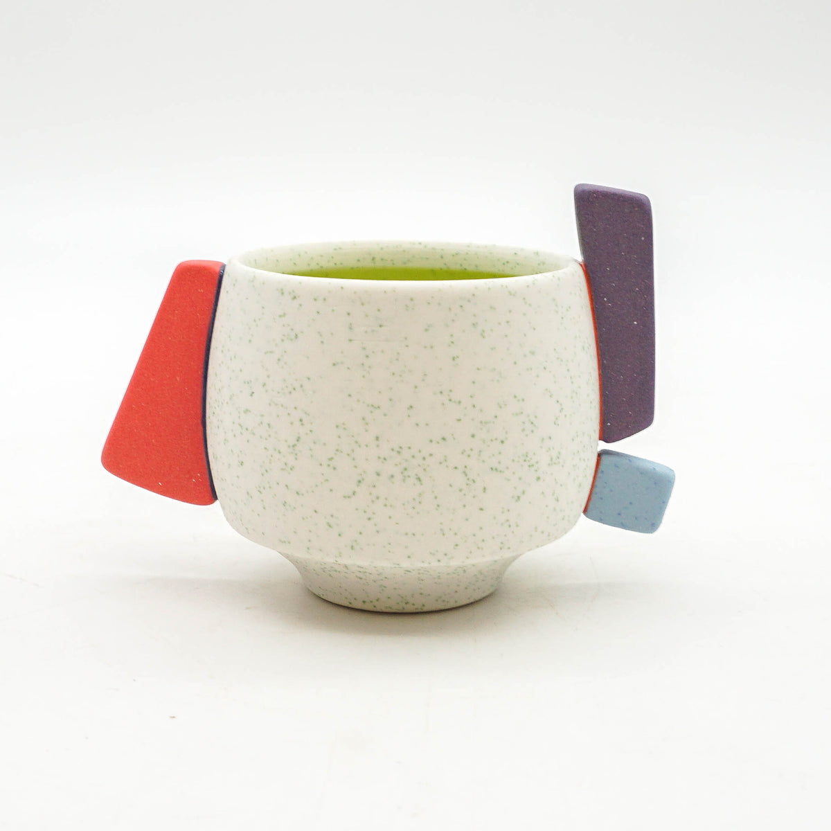 White Speckle Sculptural Cup