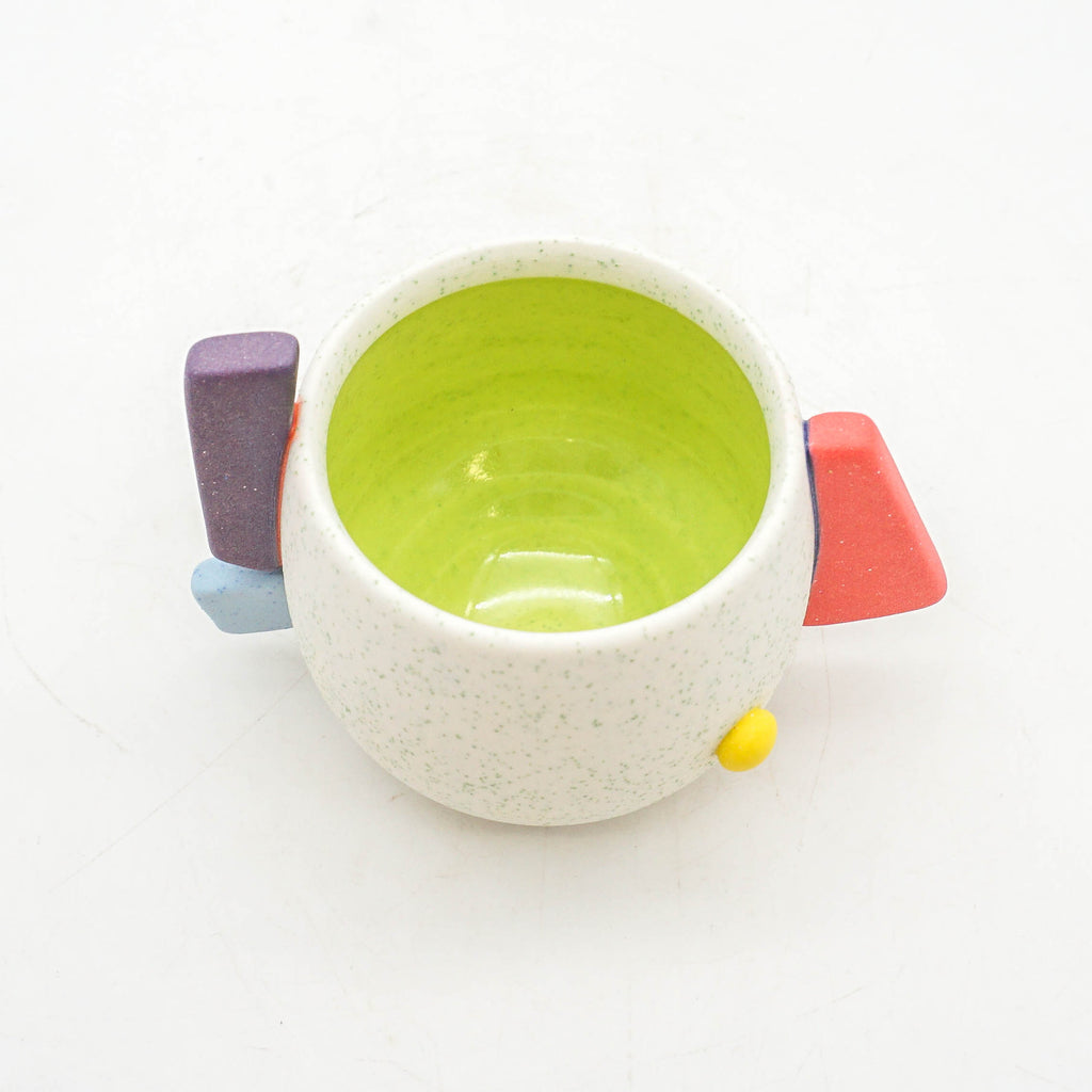 White Speckle Sculptural Cup