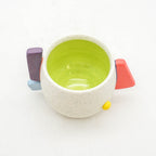 White Speckle Sculptural Cup
