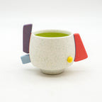 White Speckle Sculptural Cup