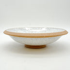 Large White Speckle Bowl