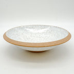 Large White Speckle Bowl