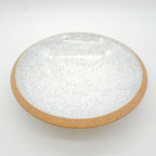 Large White Speckle Bowl