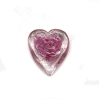 Glass Heart Paper Weight