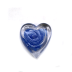 Glass Heart Paper Weight