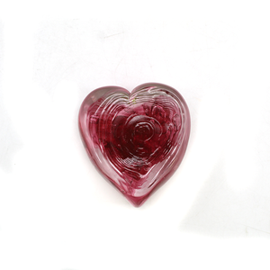Glass Heart Paper Weight