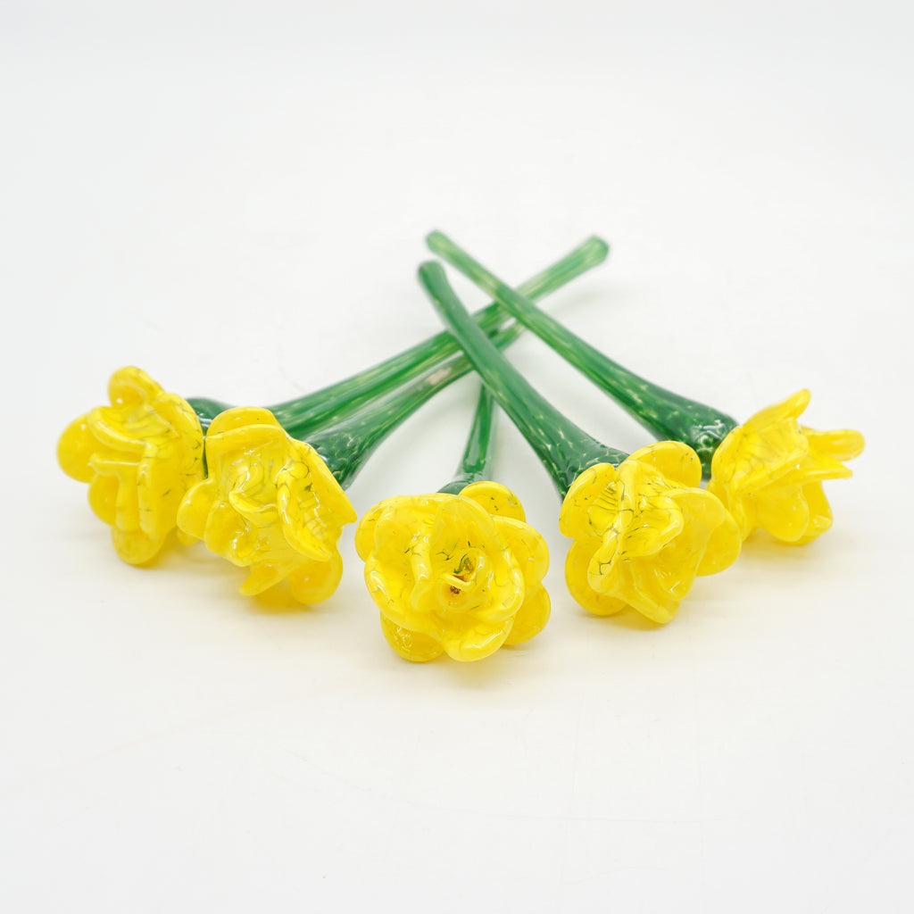Stemmed Glass Rose