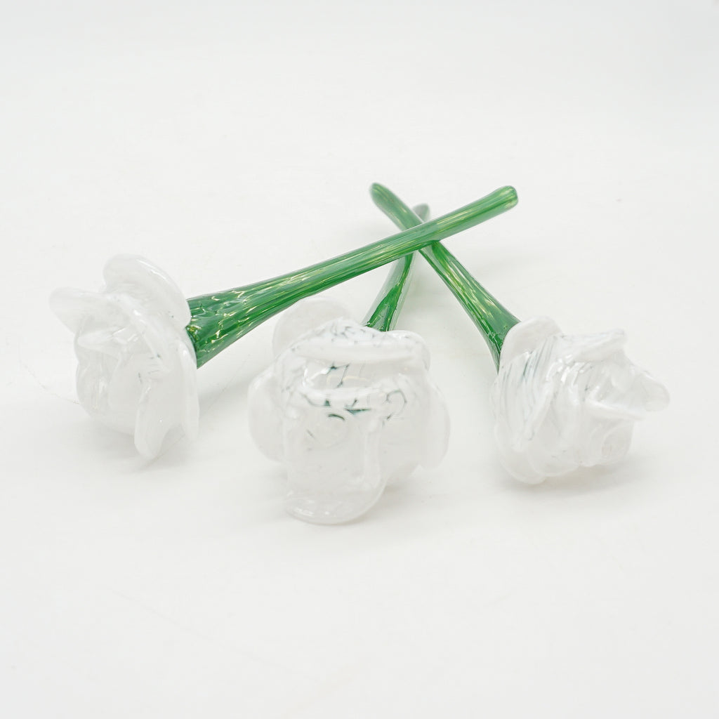 Stemmed Glass Rose
