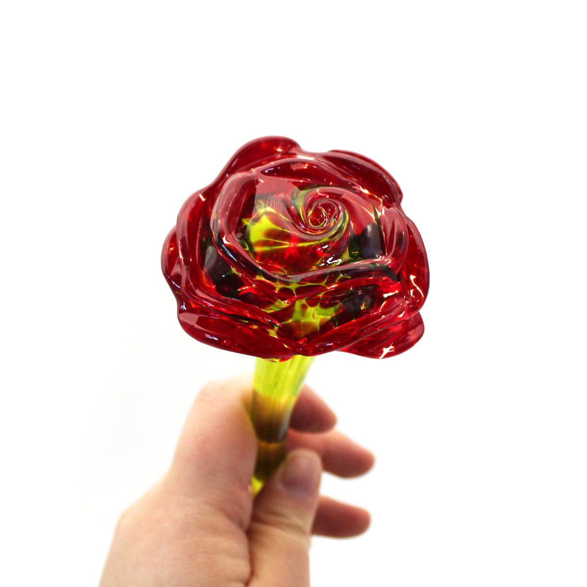 Stemmed Glass Rose