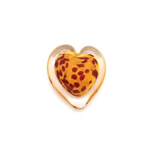 Red and Yellow Glass Hearts