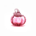 Glass Pumpkin - Pink with Pink Stem