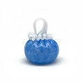Glass Pumpkin - Royal Blue with White stem