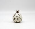 Black Dot Bud vase