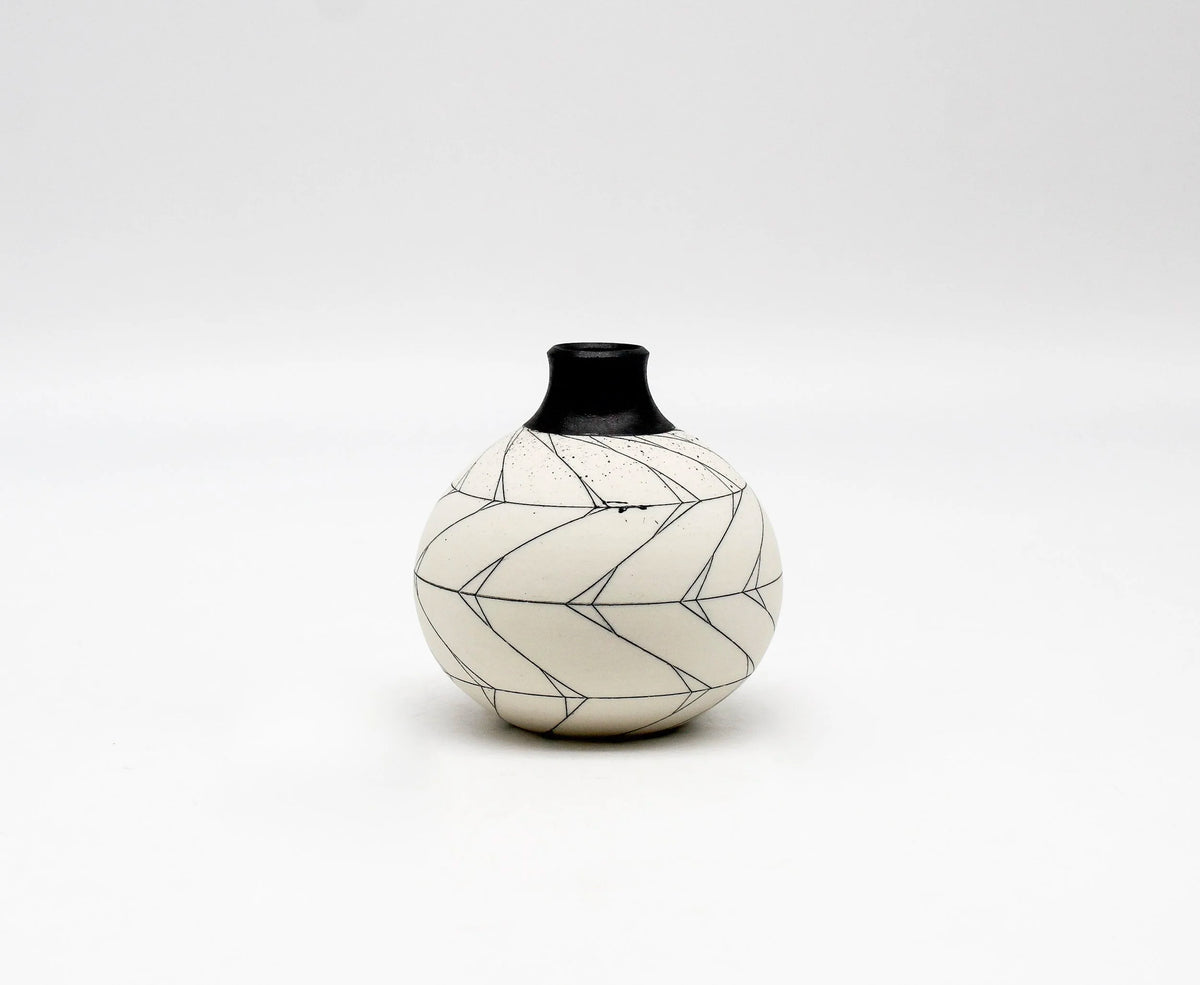 Herringbone Bud Vase
