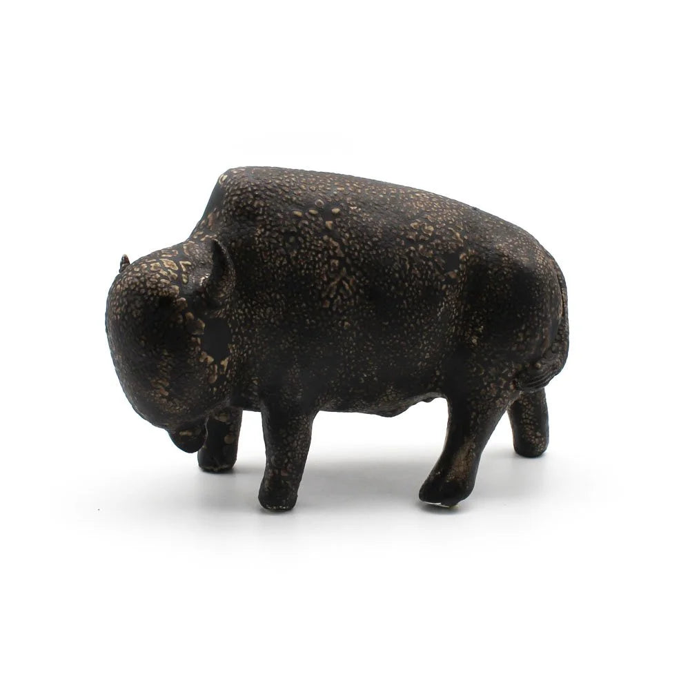 ½ size Brown Smooth Bison