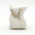 White Bag with Blue Flowers
