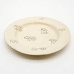 Mr Mittens Plate - White