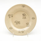 Mr Mittens Plate - White