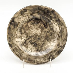 Dachsund Plate - Black