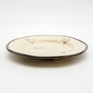 Dachsund Plate - White