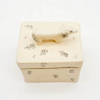 Trinket Box - White Dog
