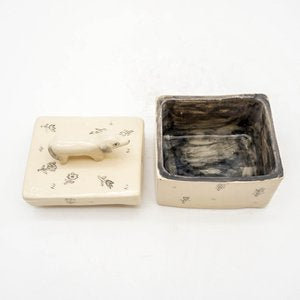 Trinket Box - White Dog