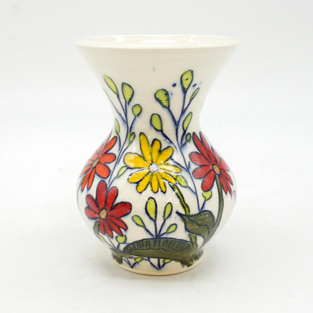 Colorful Wildflower Vase