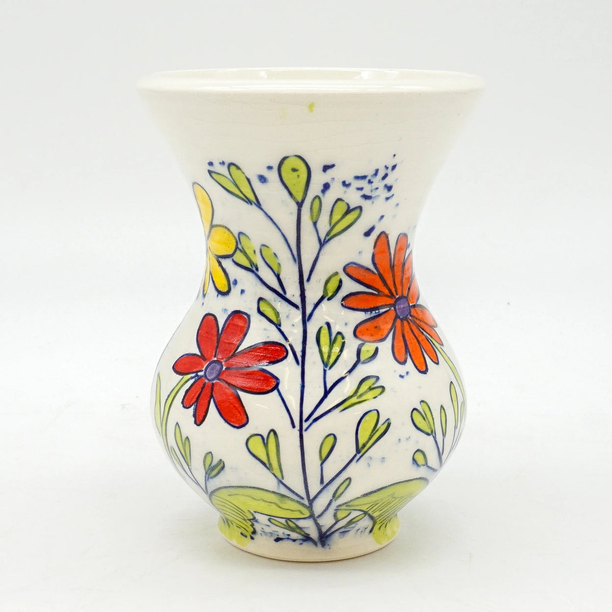 Colorful Wildflower Vase