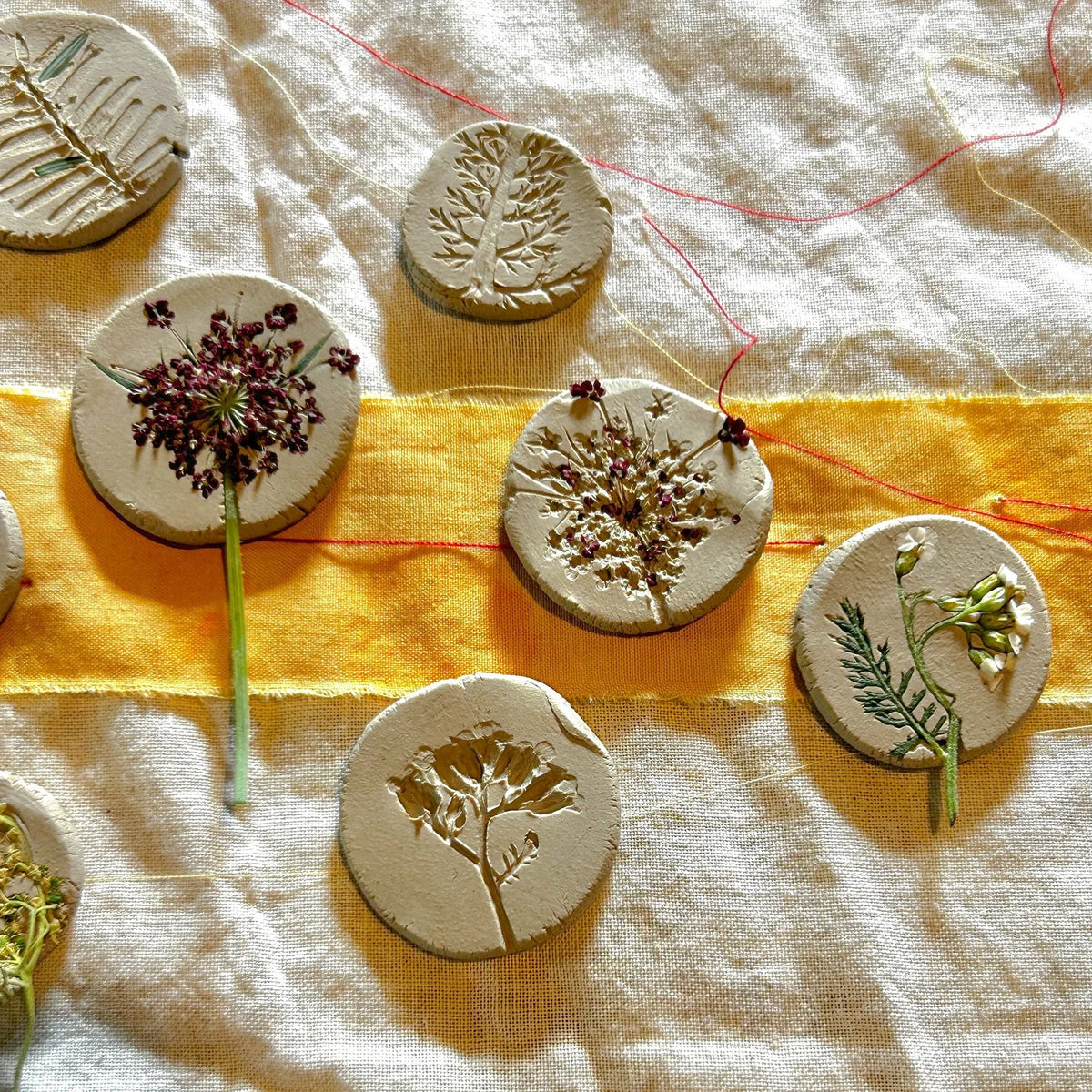 Ceramic Buttons and Stitching with Hadley Clark