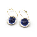 Medium Hoop Porcelain Earrings