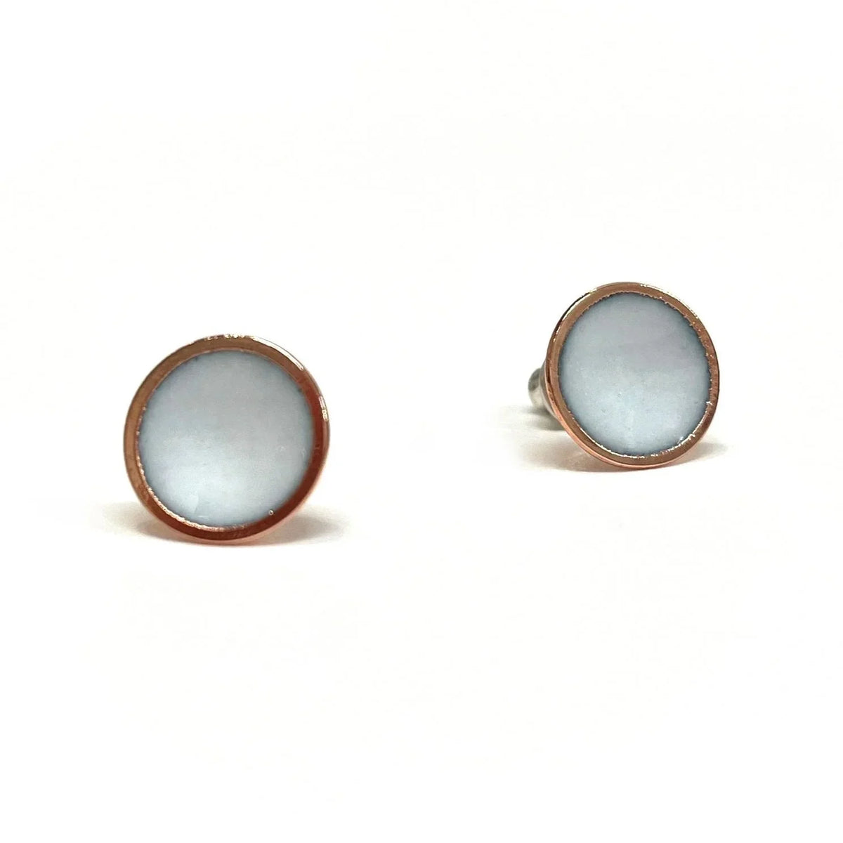 Sea Glass Earrings - White