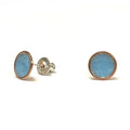 Sea Glass Earrings - Baby Blue