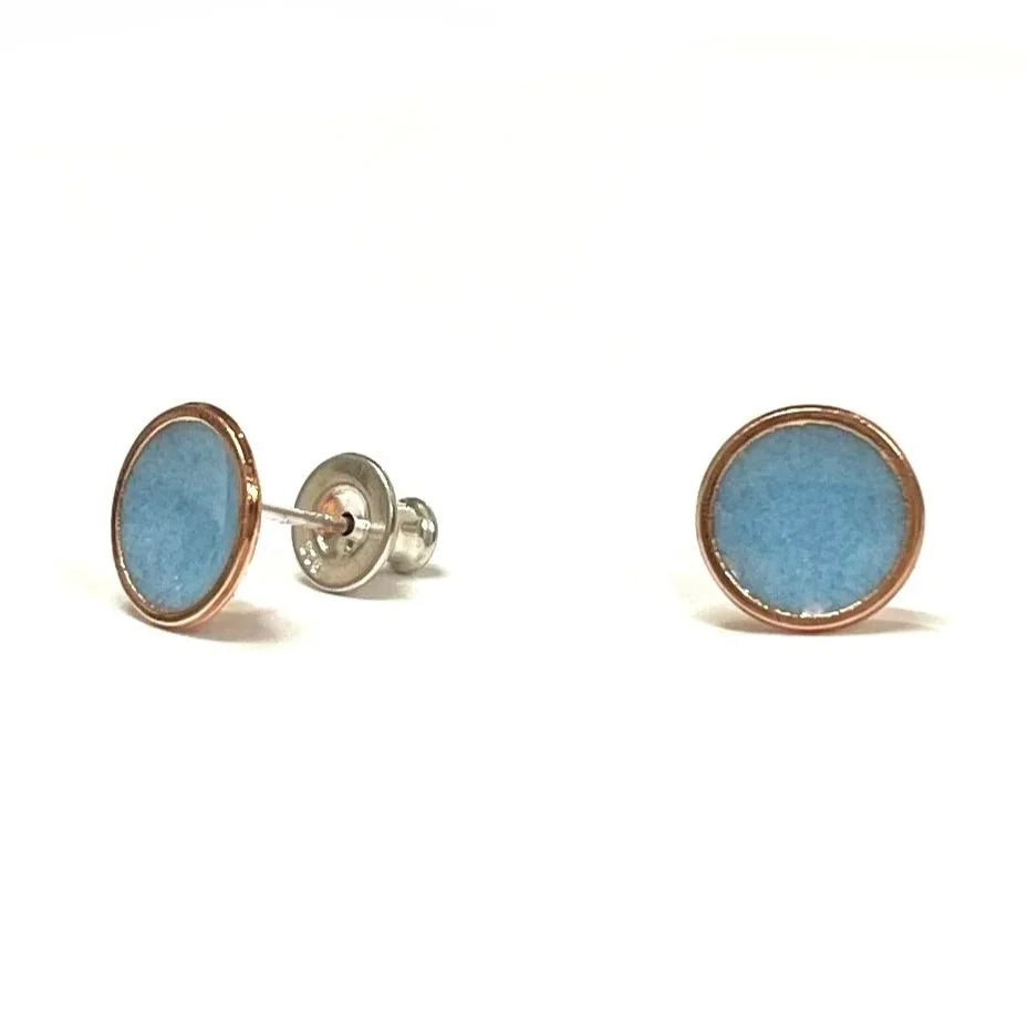 Sea Glass Earrings - Baby Blue
