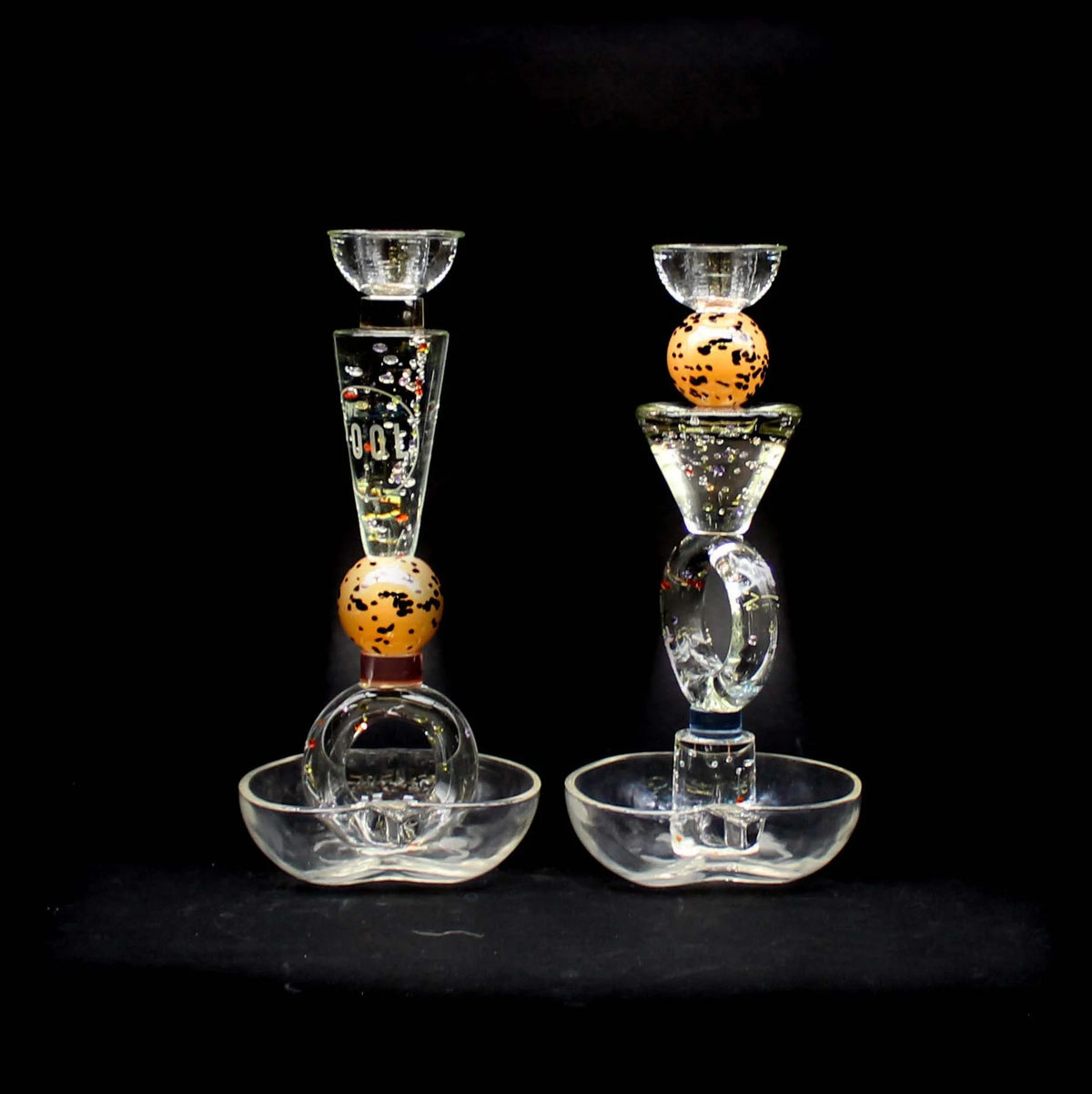 Stacked Candlestick Holders