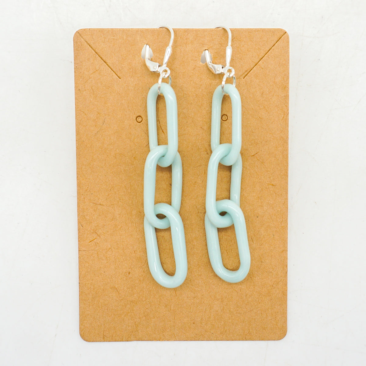Baby Blue Chain Earrings