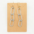 Hematite Chain Earrings