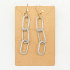 Hematite Chain Earrings