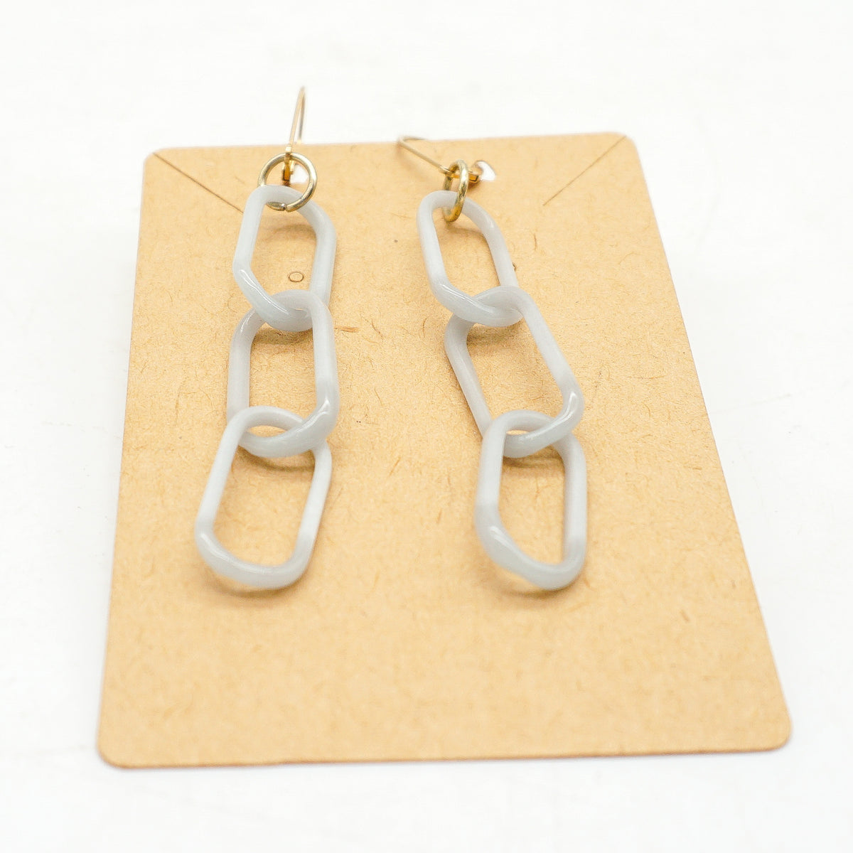 Hematite Chain Earrings