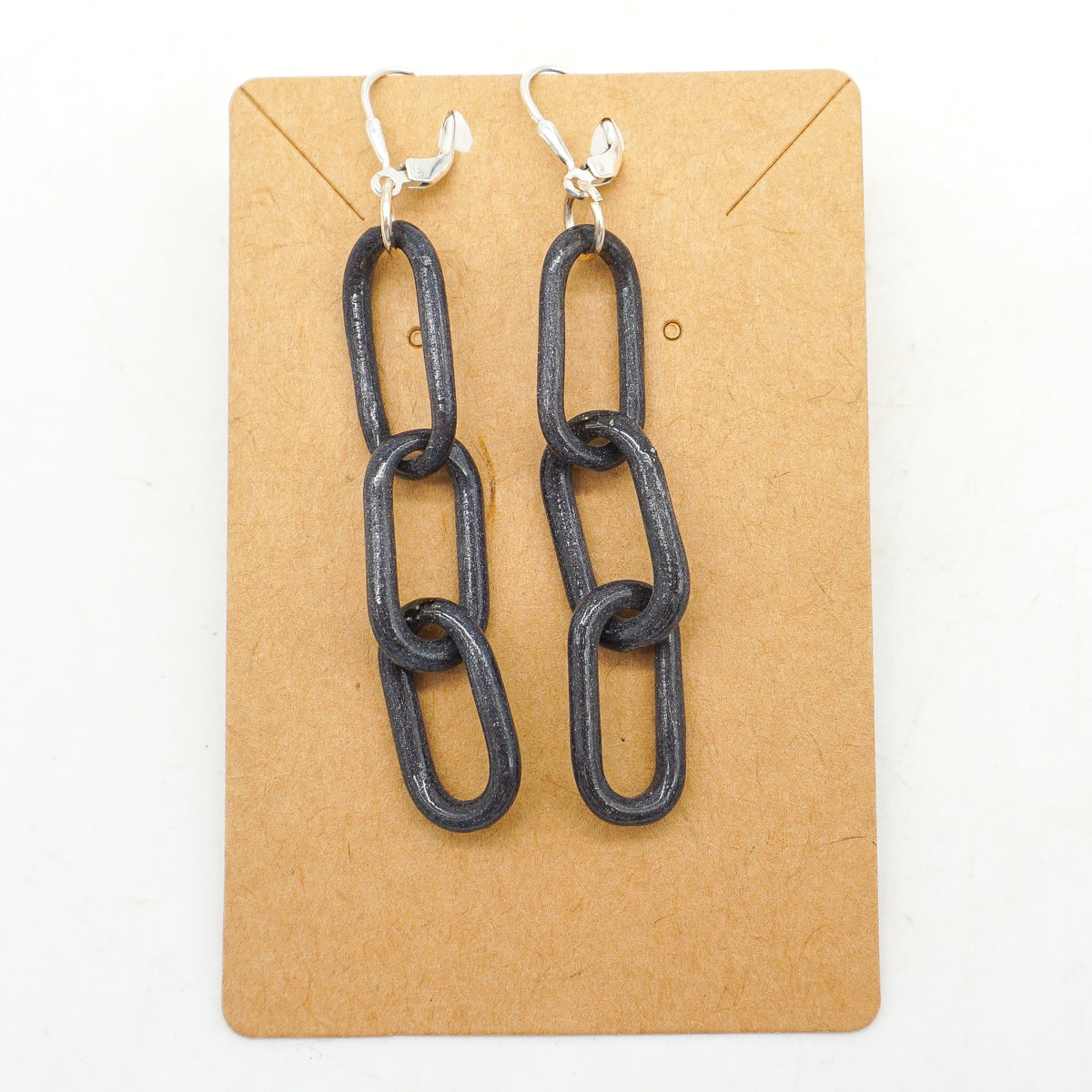 Steel Wool Chain Earrings